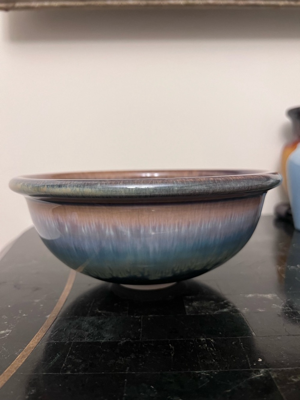 Bill Campbell pottery signed bowl